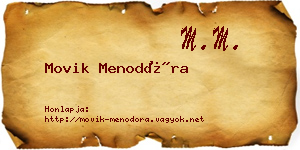 Movik Menodóra névjegykártya